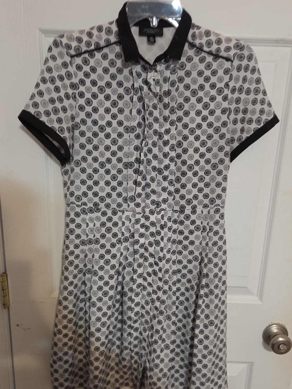 Jason Wu X Target Vintage Black and White Polka Dot Asymmetrical Dress